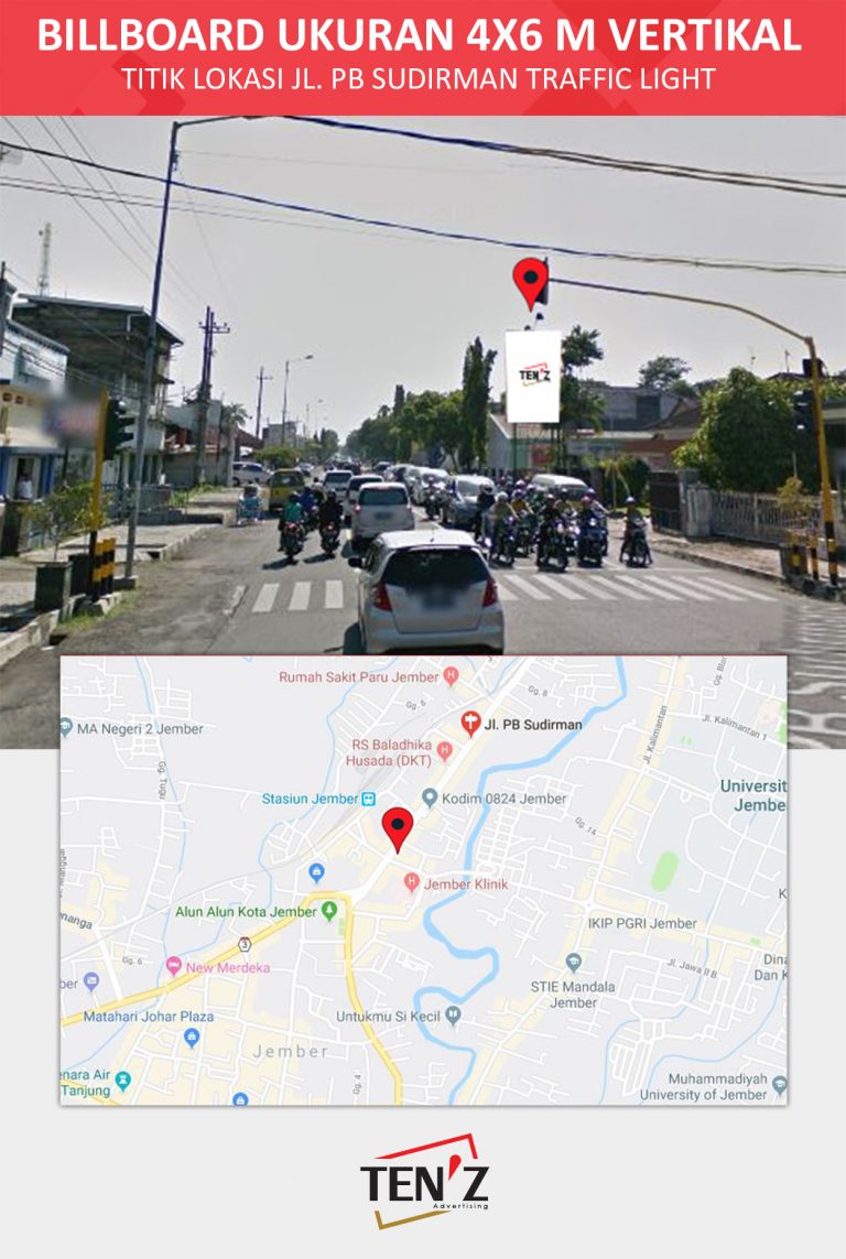 Jl PB Sudirman Traffic Light - Tenz Advertising